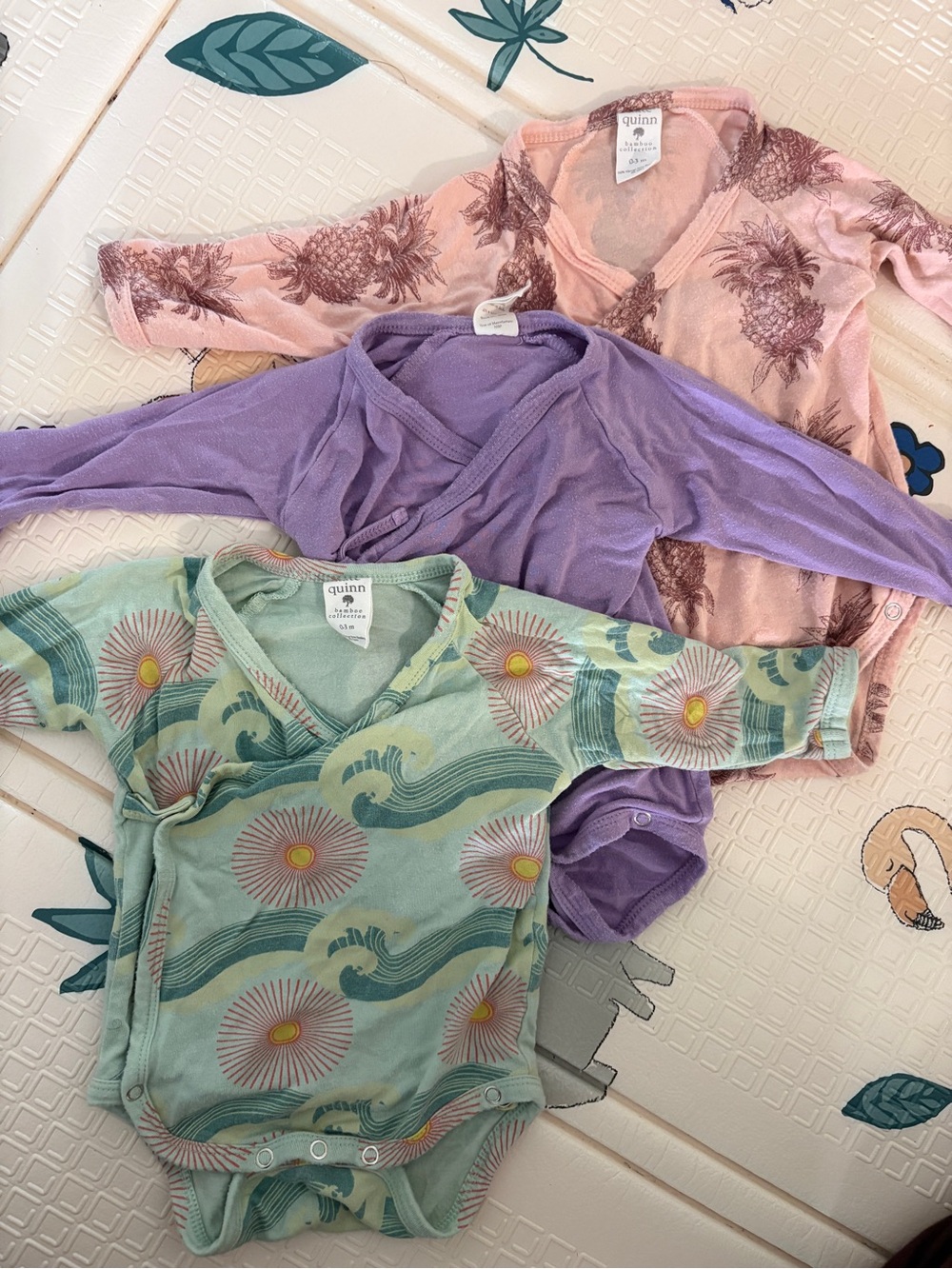 KATE QUINN bamboo collection bundle kimono style bodysuit